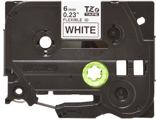 Brother TZE-FX211 DirectLabel black on white Laminat 6mm x 8m for Brother P-Touch TZ 3.5-18mm/6-12mm/6-18mm/6-24mm/6-36mm