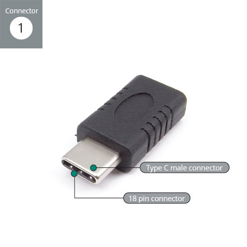 connektgear USB 2 Adapter Type C Male to B Micro MHL Female - with OTG function