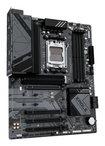 GIGABYTE B650 EAGLE Motherboard - AMD Ryzen 9000 Series CPUs, 12+2+2 Phases VRM, up to 7600MHz DDR5 (OC), 1xPCIe 5.0 + 2xPCIe 4.0 M.2, GbE LAN, USB 3.2 Gen 2