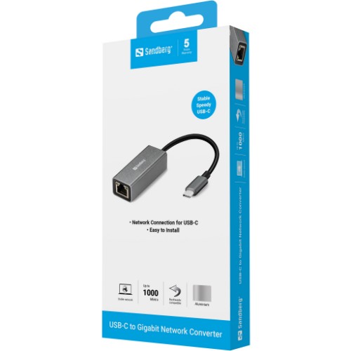 Sandberg USB-C Gigabit Network Adapter