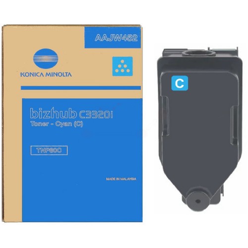 Konica Minolta AAJW452/TNP-80C Toner cyan, 9K pages for KM Bizhub C 3320 i