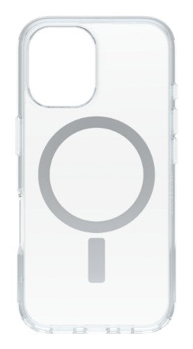 OtterBox Symmetry Series Clear for MagSafe + Premium Glass for Apple iPhone 16, Transparent