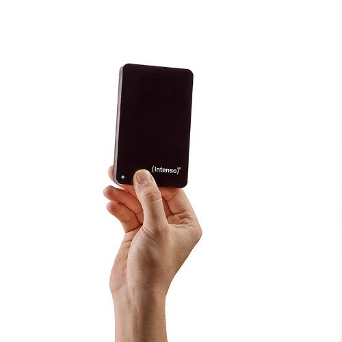 Intenso Portable Hard Drive (2.5 inch), 500 GB, 5400 RPM, 8 MB Cache, USB 3.0, certified refurbished, black