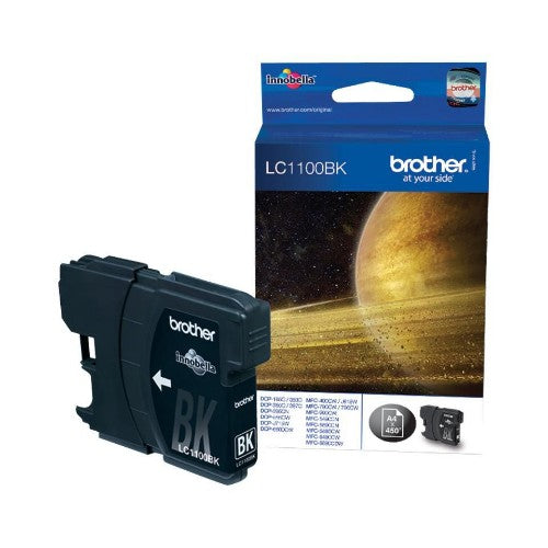 Brother LC-1100BK Ink cartridge black, 450 pages ISO/IEC 24711 9.5ml for Brother DCP 185 C/MFC 6490 C