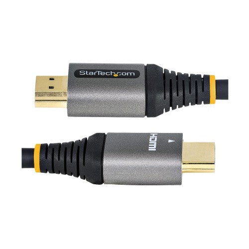 StarTech.com 12ft (4m) HDMI 2.1 Cable 8K - Certified Ultra High Speed HDMI Cable 48Gbps - 8K 60Hz/4K 120Hz HDR10+ eARC - Ultra HD 8K HDMI Cord - Monitor/TV/Display - Flexible TPE Jacket