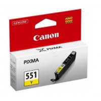 Canon 6511B001/CLI-551Y Ink cartridge yellow, 344 pages ISO/IEC 24711 130 Photos 7ml for Canon Pixma IP 8700/IX 6850/MG 5450/MG 6350/MX 725