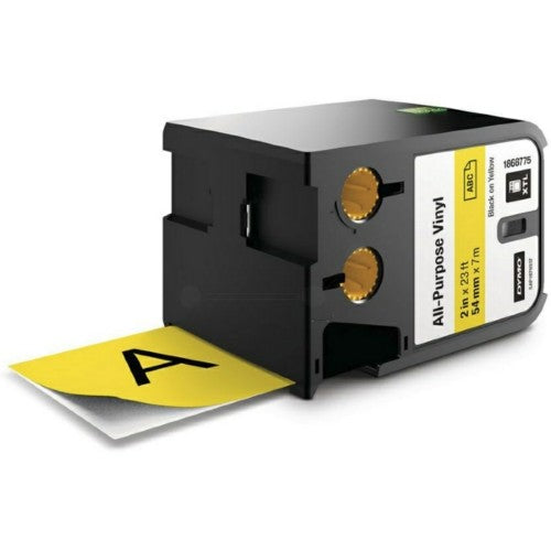 Dymo 1868775 DirectLabel-etikettes Vinyl black on yellow 54mm x 7m for Dymo Rhino XTL-500