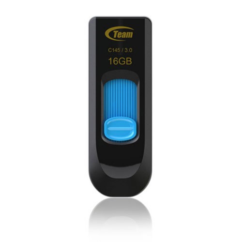 Team Group C145 USB flash drive 16 GB USB Type-A 3.2 Gen 1 (3.1 Gen 1) Black, Blue