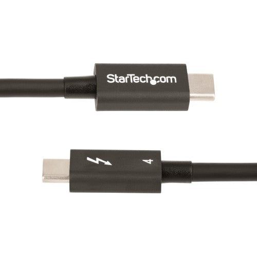 StarTech.com 1.6ft Thunderbolt 4 Cable - 40Gbps - 100W PD - 4K/8K Video - Intel-Certified Thunderbolt Cable - Compatible w/USB 4/Thunderbolt 3/USB 3.2/USB Type-C/DisplayPort