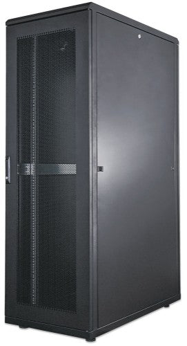 Intellinet 19" Server Cabinet - Free Standing, 36U, 600x1000mm (width x depth), Black, Flatpack, Max 1500kg, Multi-Point Door Lock, One Lock Per Side Panel, Usable Depth 123 to 773mm, IP20 rated, Rack, Steel