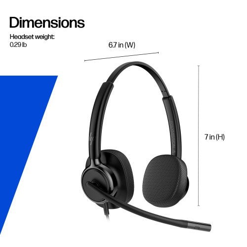 HP Poly Mission 415 Monaural USB Wired Headset Classic