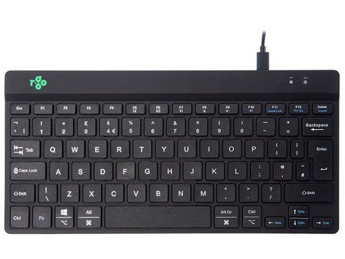 R-Go Tools Ergonomic keyboard R-Go Compact Break, compact keyboard with break software, QWERTY (UK), wired, black