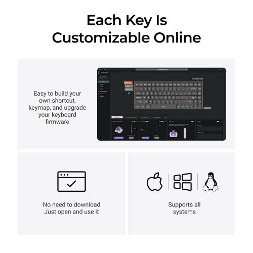Keychron K2 HE keyboard Gaming USB + RF Wireless + Bluetooth QWERTY UK English Black