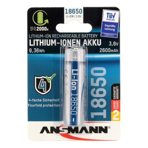 Ansmann Li-Ion Akku 18650 Rechargeable battery Lithium-Ion (Li-Ion)