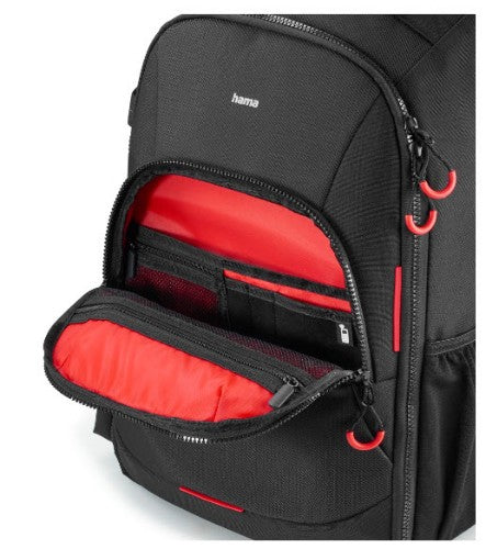 Hama Ohio Backpack Black, Red