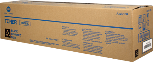 Konica Minolta A3VU150/TN-711K Toner black, 47.2K pages/5% for KM Bizhub C 654