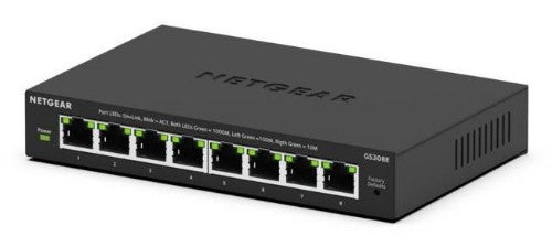 NETGEAR GS308E Managed L2/L3 Gigabit Ethernet (10/100/1000) Black