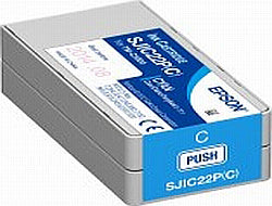 Epson C33S020602/SJI-C-22-P-(C) Ink cartridge cyan 32,5ml for Epson TM-C 3500