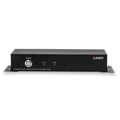 Lindy 2 Port Dual Head DisplayPort 1.2 KVM Switch