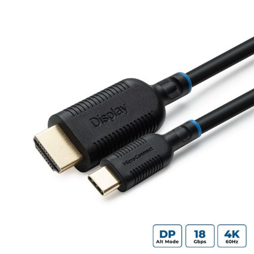 Microconnect MC-USBCHDMI05 video cable adapter 0.5 m HDMI Type A (Standard) Black