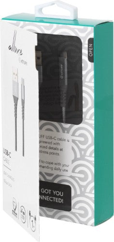 eSTUFF ES605151 USB cable USB 3.2 Gen 1 (3.1 Gen 1) 1 m USB C USB A Grey