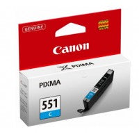 Canon 6509B001/CLI-551C Ink cartridge cyan, 332 pages ISO/IEC 24711 121 Photos 7ml for Canon Pixma IP 8700/IX 6850/MG 5450/MG 6350/MX 725