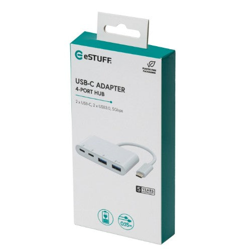 eSTUFF USB-C to 2 x USB 3.0 & 2 x USB-C 3.1