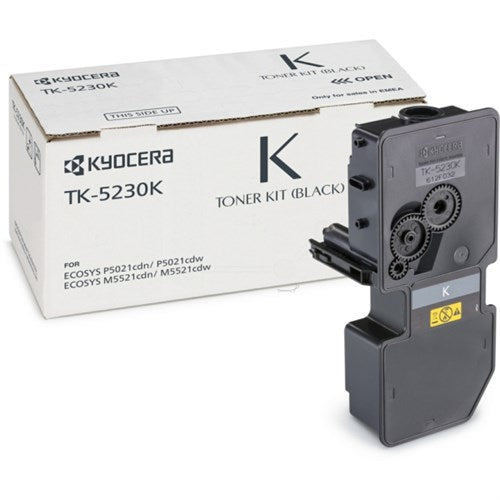 Kyocera 1T02R90NL0/TK-5230K Toner-kit black, 2.6K pages ISO/IEC 19752 for Kyocera P 5021