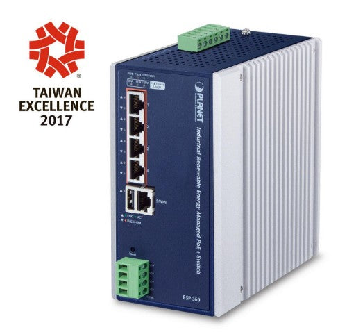 PLANET BSP-360 network switch Managed Gigabit Ethernet (10/100/1000) Power over Ethernet (PoE) Blue, White