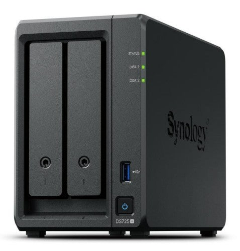 Synology DiskStation DS725+ NAS/storage server Ryzen Embedded R1600 4 GB DDR4 0 TB Black