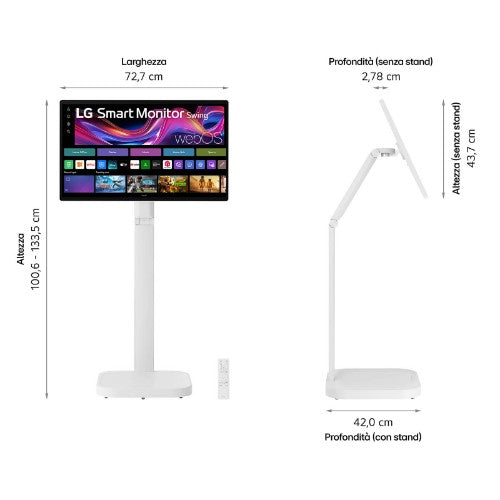 LG 32U889SA-W computer monitor 80 cm (31.5") 3840 x 2160 pixels 4K Ultra HD LCD Touchscreen White