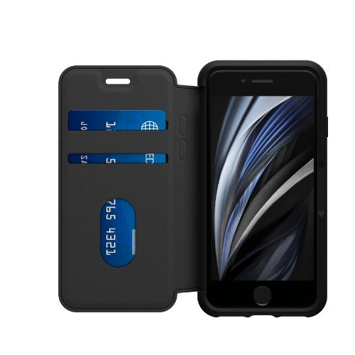 OtterBox Strada Folio Series for Apple iPhone SE (2nd gen)/8/7, black
