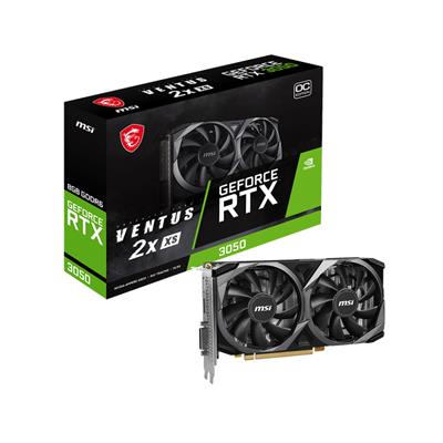 MSI VENTUS GEFORCE RTX 3050 2X XS 8G OC graphics card NVIDIA 8 GB GDDR6
