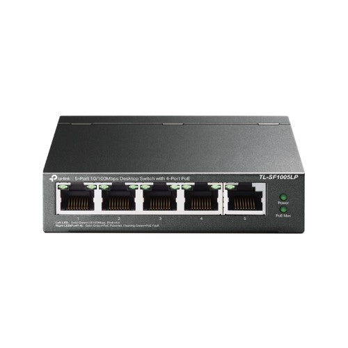 TP-Link TL-SF1005P network switch Unmanaged Fast Ethernet (10/100) Power over Ethernet (PoE) Black
