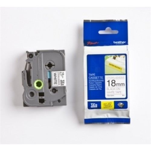 Brother TZE-S241 DirectLabel black on white extra strong Laminat 18mm x 8m for Brother P-Touch TZ 3.5-18mm/36mm/6-18mm/6-24mm/6-36mm