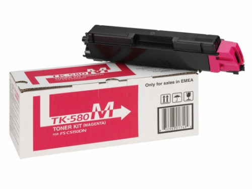 Kyocera 1T02KTBNL0/TK-580M Toner magenta, 2.8K pages ISO/IEC 19798 for Kyocera FS-C 5150