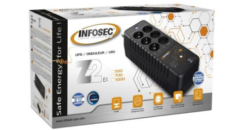 Infosec Z2 EX 700 uninterruptible power supply (UPS) 0.7 kVA 360 W 6 AC outlet(s)