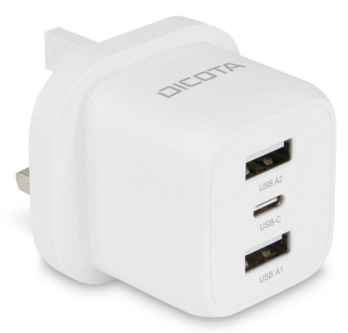 DICOTA D32070 mobile device charger Laptop, Smartphone White AC Fast charging Indoor