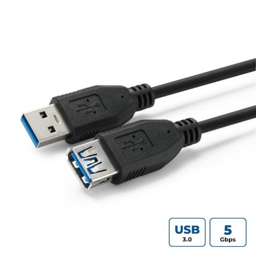 Microconnect USB3.0AAF2B USB cable USB 3.2 Gen 1 (3.1 Gen 1) 2 m USB A Black