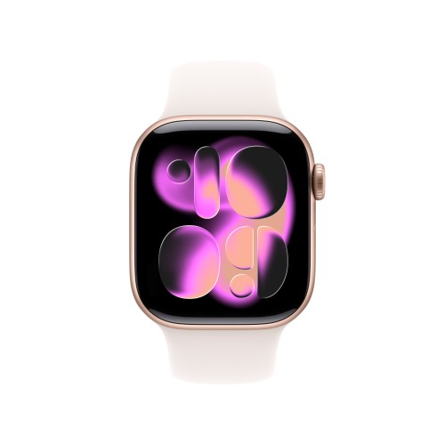 Apple Watch Series 11 GPS 42mm Rose Gold Aluminium Case with Light Blush Sport Band - M/L