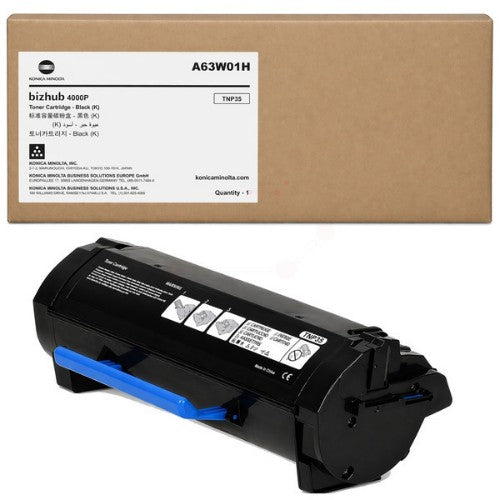 Konica Minolta A63W01H/TNP-35 Toner-kit black return program, 20K pages for KM Bizhub 4000 P