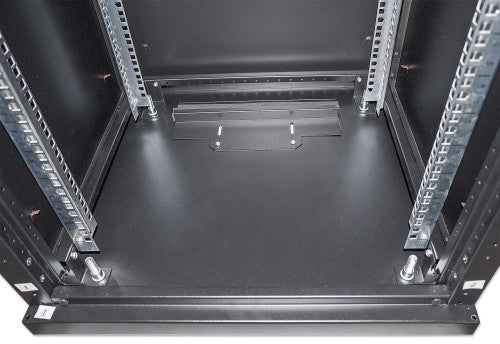Intellinet 19" Network Cabinet - Free Standing, 16U, 600x600mm (width x depth), Black, Flatpack, Max 1500kg, Multi-Point Door Lock, One Lock Per Side Panel, Usable Depth 123 to 373mm, IP20 rated, Rack, Steel