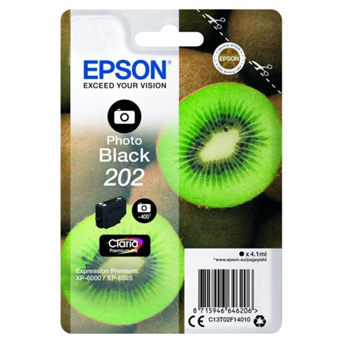 Epson C13T02F14010/202 Ink cartridge foto black, 400 pages 400 Photos 4,1ml for Epson XP 6000