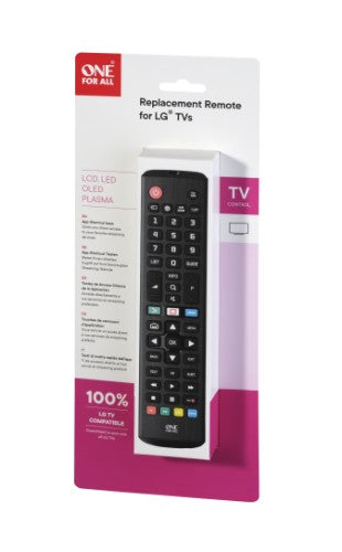 One For All TV Replacement Remotes LG TV Replacement Remote Control
