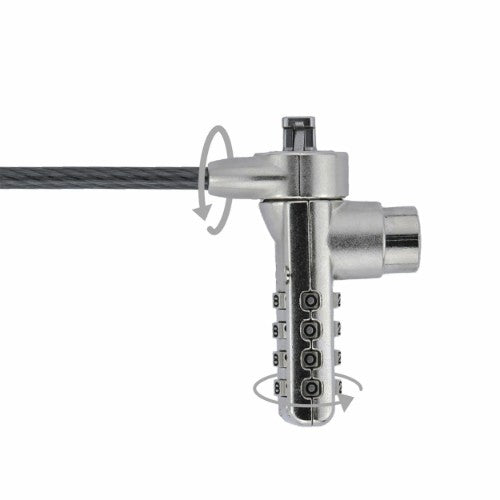 DICOTA D30887 cable lock Black, Stainless steel 2 m