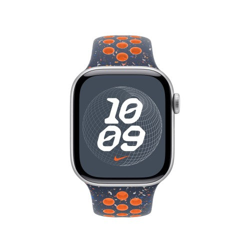 Apple MC2E4ZM/A smart wearable accessory Band Blue, Orange Fluoroelastomer