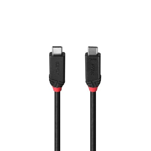 Lindy 1m USB4 240W Type C Cable, Black Line