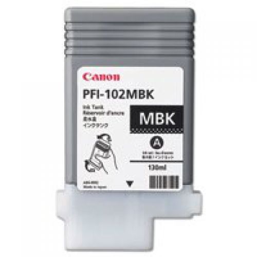 Canon 0894B001/PFI-102MBK Ink cartridge black matt 130ml for Canon IPF 500/600/700/750