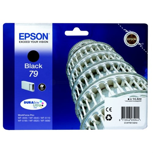 Epson C13T79114010/79 Ink cartridge black, 900 pages 14.4ml for Epson WF 4630/5110