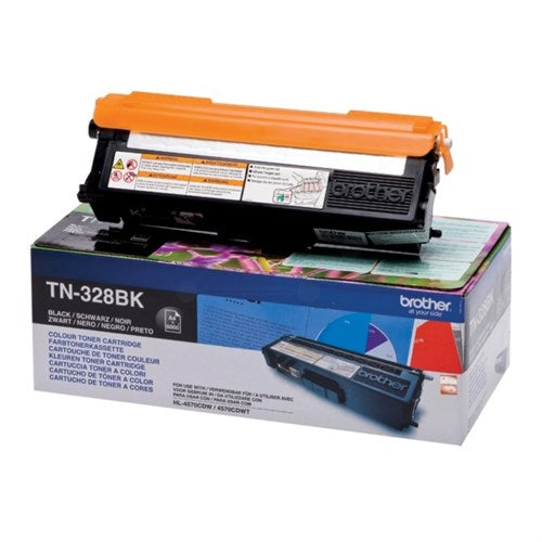 Brother TN-328BK Toner black extra High-Capacity, 6K pages ISO/IEC 19798 for Brother HL-4570